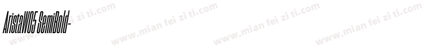 AristaW05 SemiBold字体转换